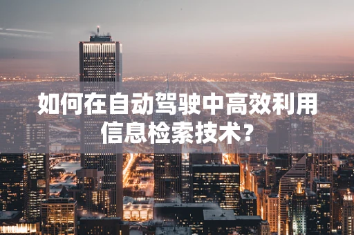 如何在自动驾驶中高效利用信息检索技术？