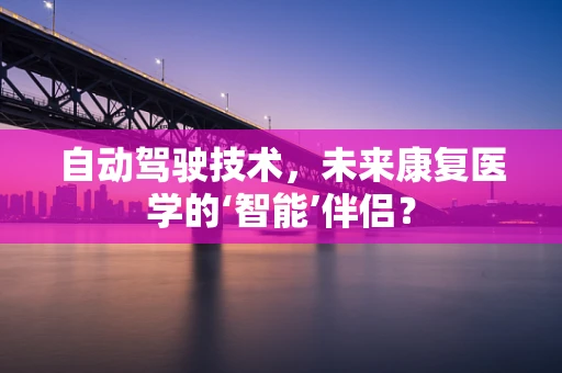 自动驾驶技术，未来康复医学的‘智能’伴侣？