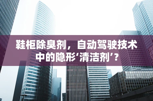 鞋柜除臭剂，自动驾驶技术中的隐形‘清洁剂’？