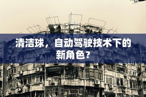 清洁球，自动驾驶技术下的新角色？