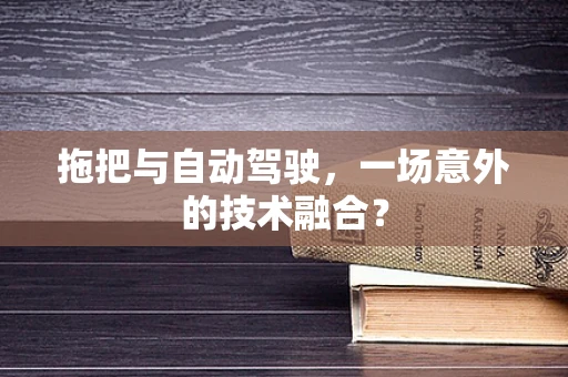 拖把与自动驾驶，一场意外的技术融合？