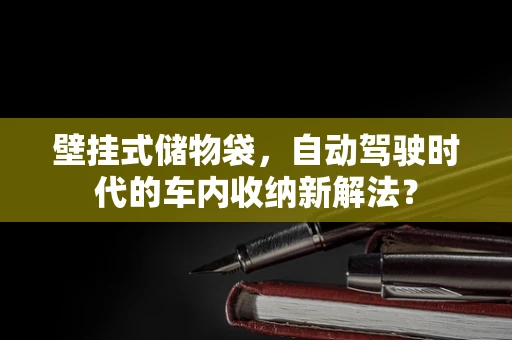 壁挂式储物袋，自动驾驶时代的车内收纳新解法？