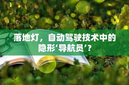 落地灯，自动驾驶技术中的隐形‘导航员’？