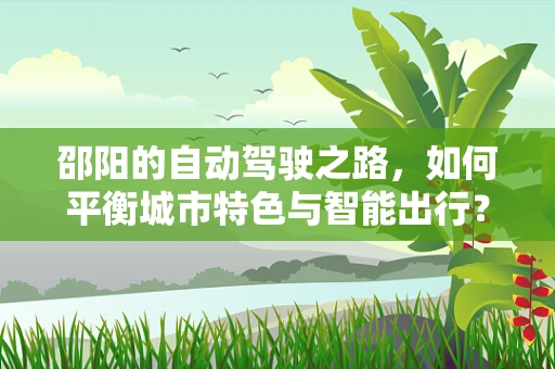 邵阳的自动驾驶之路，如何平衡城市特色与智能出行？