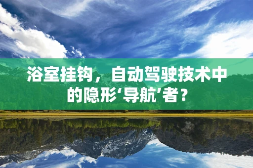 浴室挂钩，自动驾驶技术中的隐形‘导航’者？