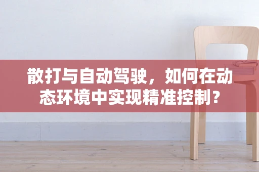 散打与自动驾驶，如何在动态环境中实现精准控制？