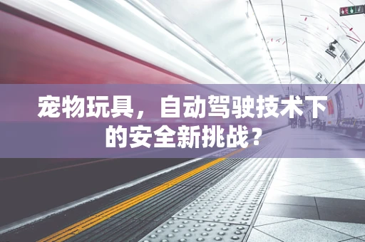 宠物玩具，自动驾驶技术下的安全新挑战？