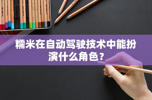 糯米在自动驾驶技术中能扮演什么角色？