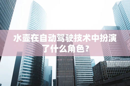 水壶在自动驾驶技术中扮演了什么角色？