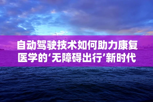 自动驾驶技术如何助力康复医学的‘无障碍出行’新时代？
