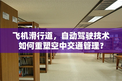 飞机滑行道，自动驾驶技术如何重塑空中交通管理？