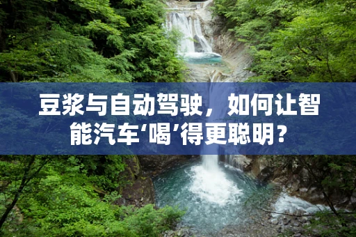 豆浆与自动驾驶，如何让智能汽车‘喝’得更聪明？
