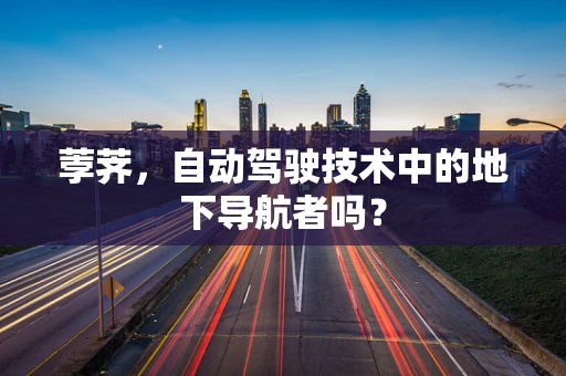 荸荠，自动驾驶技术中的地下导航者吗？