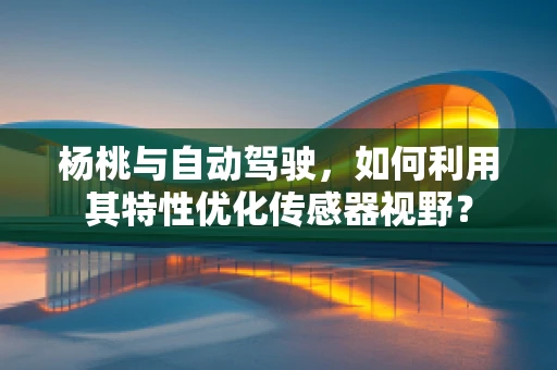 杨桃与自动驾驶，如何利用其特性优化传感器视野？