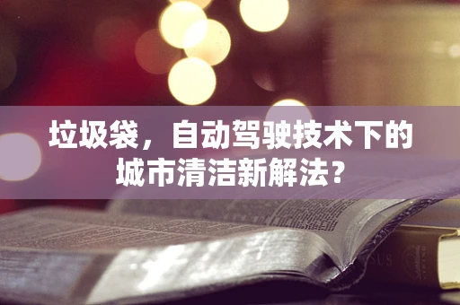 垃圾袋，自动驾驶技术下的城市清洁新解法？