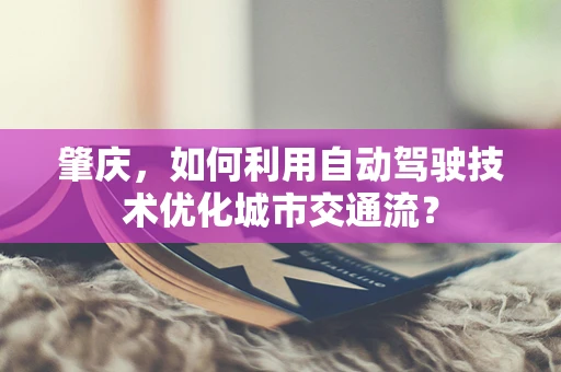 肇庆，如何利用自动驾驶技术优化城市交通流？