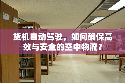 货机自动驾驶，如何确保高效与安全的空中物流？
