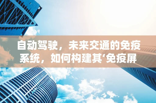 自动驾驶，未来交通的免疫系统，如何构建其‘免疫屏障’？