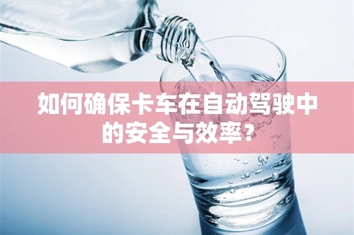 如何确保卡车在自动驾驶中的安全与效率？