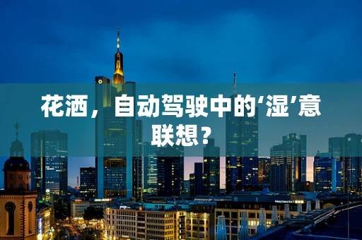 花洒，自动驾驶中的‘湿’意联想？
