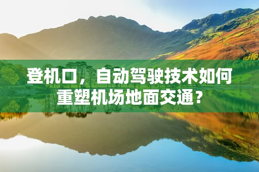 登机口，自动驾驶技术如何重塑机场地面交通？
