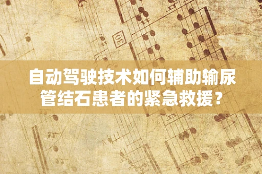 自动驾驶技术如何辅助输尿管结石患者的紧急救援？