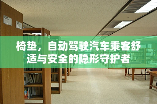 椅垫，自动驾驶汽车乘客舒适与安全的隐形守护者