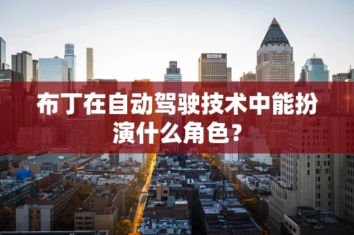 布丁在自动驾驶技术中能扮演什么角色？