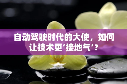 自动驾驶时代的大使，如何让技术更‘接地气’？