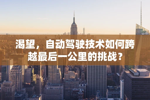 渴望，自动驾驶技术如何跨越最后一公里的挑战？