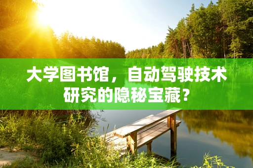 大学图书馆，自动驾驶技术研究的隐秘宝藏？