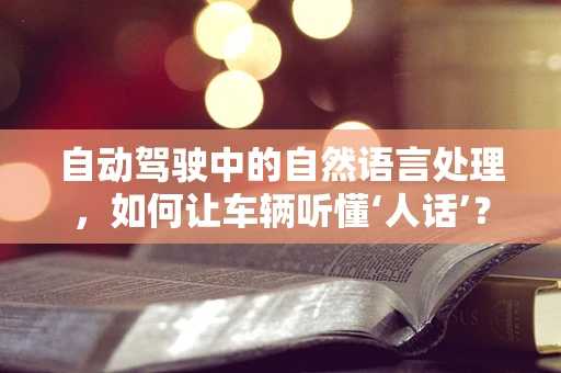 自动驾驶中的自然语言处理，如何让车辆听懂‘人话’？