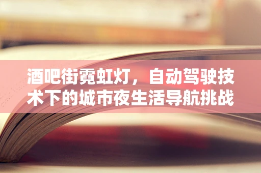 酒吧街霓虹灯，自动驾驶技术下的城市夜生活导航挑战？