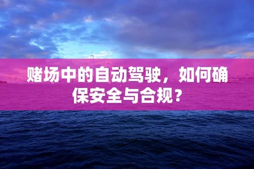 赌场中的自动驾驶，如何确保安全与合规？
