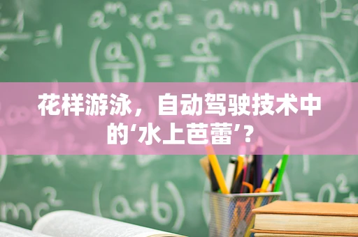 花样游泳，自动驾驶技术中的‘水上芭蕾’？
