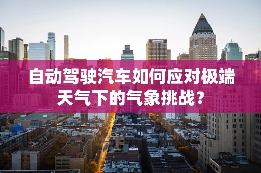 自动驾驶汽车如何应对极端天气下的气象挑战？