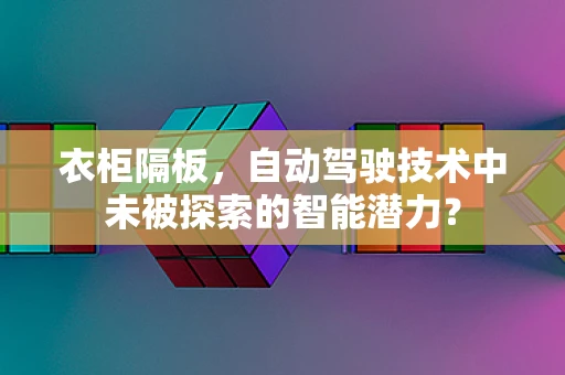 衣柜隔板，自动驾驶技术中未被探索的智能潜力？