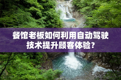 餐馆老板如何利用自动驾驶技术提升顾客体验？