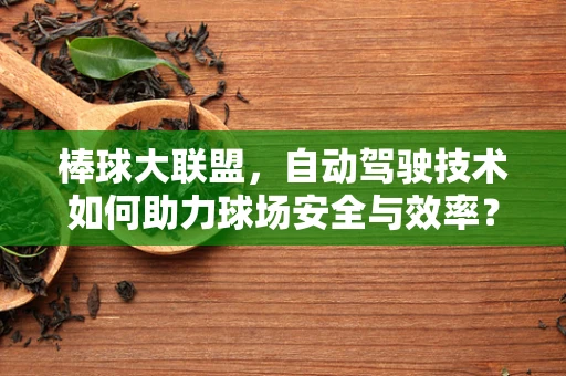棒球大联盟，自动驾驶技术如何助力球场安全与效率？