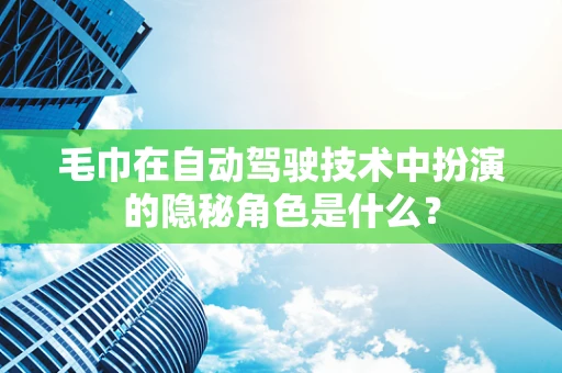 毛巾在自动驾驶技术中扮演的隐秘角色是什么？