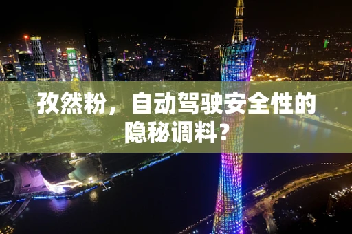 孜然粉，自动驾驶安全性的隐秘调料？