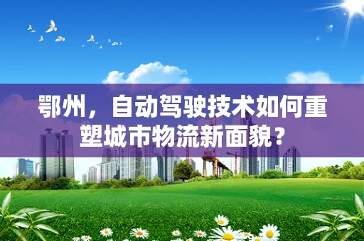 鄂州，自动驾驶技术如何重塑城市物流新面貌？