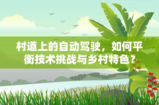 村道上的自动驾驶，如何平衡技术挑战与乡村特色？