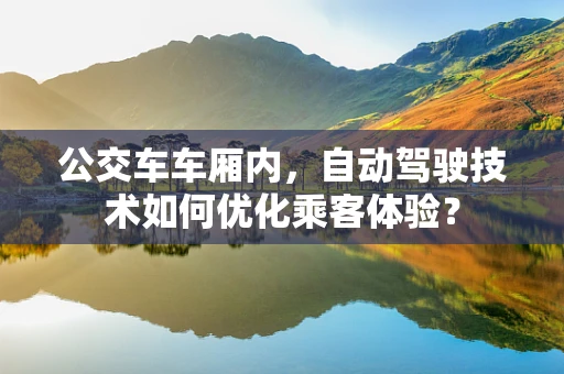 公交车车厢内，自动驾驶技术如何优化乘客体验？
