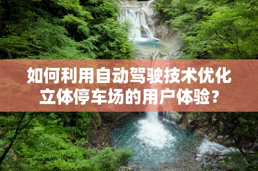 如何利用自动驾驶技术优化立体停车场的用户体验？