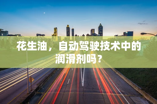 花生油，自动驾驶技术中的润滑剂吗？