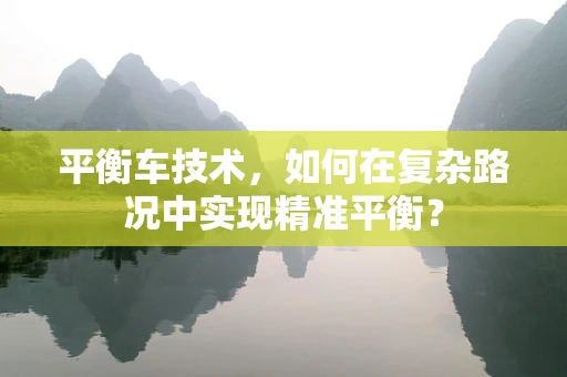 平衡车技术，如何在复杂路况中实现精准平衡？