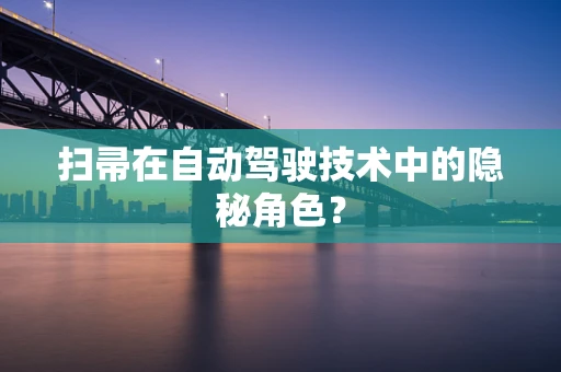 扫帚在自动驾驶技术中的隐秘角色？
