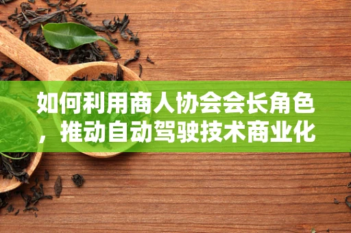 如何利用商人协会会长角色，推动自动驾驶技术商业化进程？