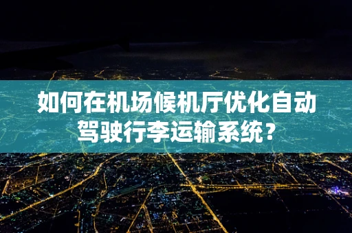 如何在机场候机厅优化自动驾驶行李运输系统？